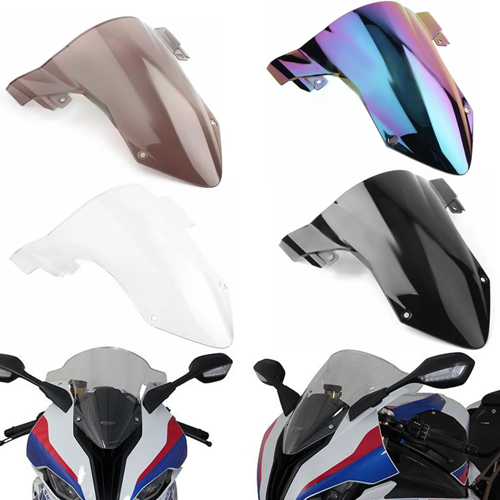 

S1000 RR For BMW S1000RR S 1000RR S 1000 RR 2019 2020 2021 2022 Motorcycle Windshield WindScreen Double Bubble Wind Deflector