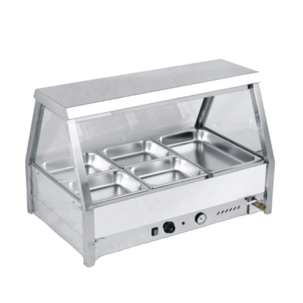 

Commercial Stainless Steel Counter Top Bain Marie Electric Food Pan for Hotels and Restaurants 220V Brushed Surface Treatment