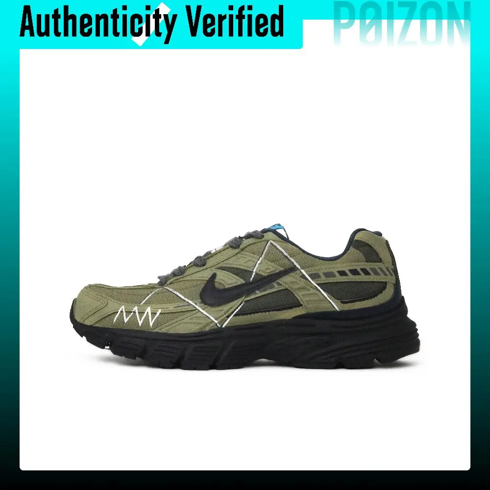 Zapatillas de running Nike Initiator de caña baja resistentes a la abrasión para hombre, color verde militar 394055-100 (Team92-).