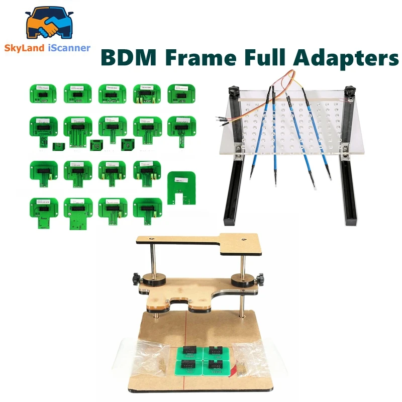 BDM Frame Pro High Quality 22pcs BDM Adapters Dimsport BDM Probe Adapters Full Set LED BDM Frame ECU RAMP Adapters