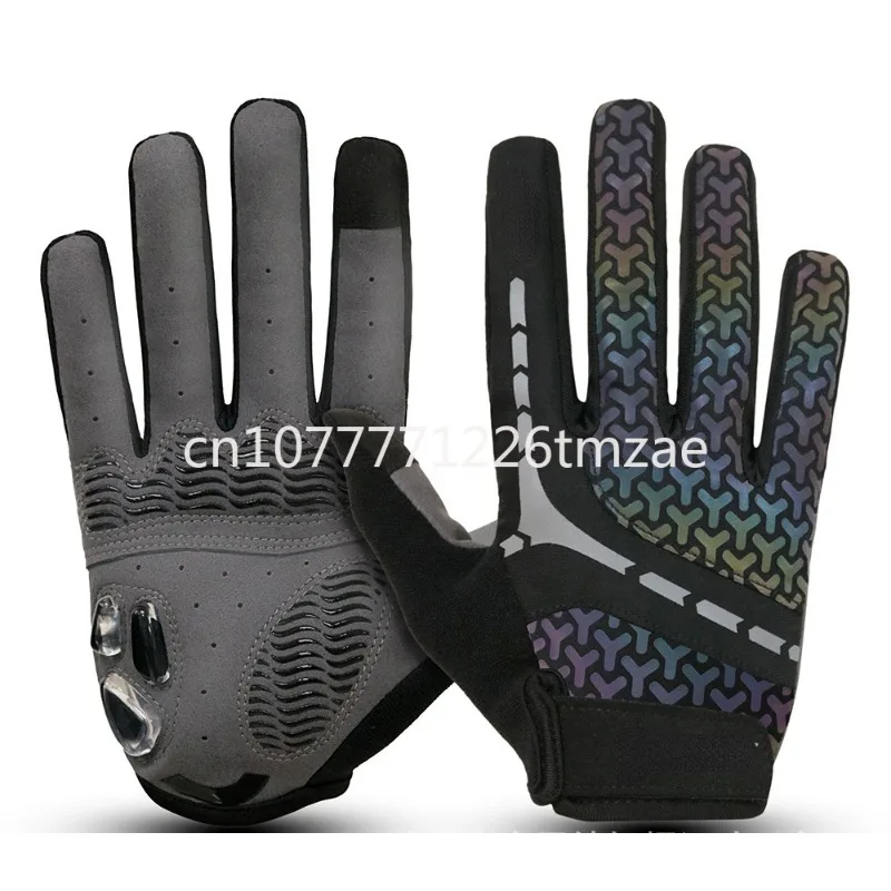 Outdoor Sports Fitness Cycling Five Finger Liquid Silicone Shock Absorbing Gloves