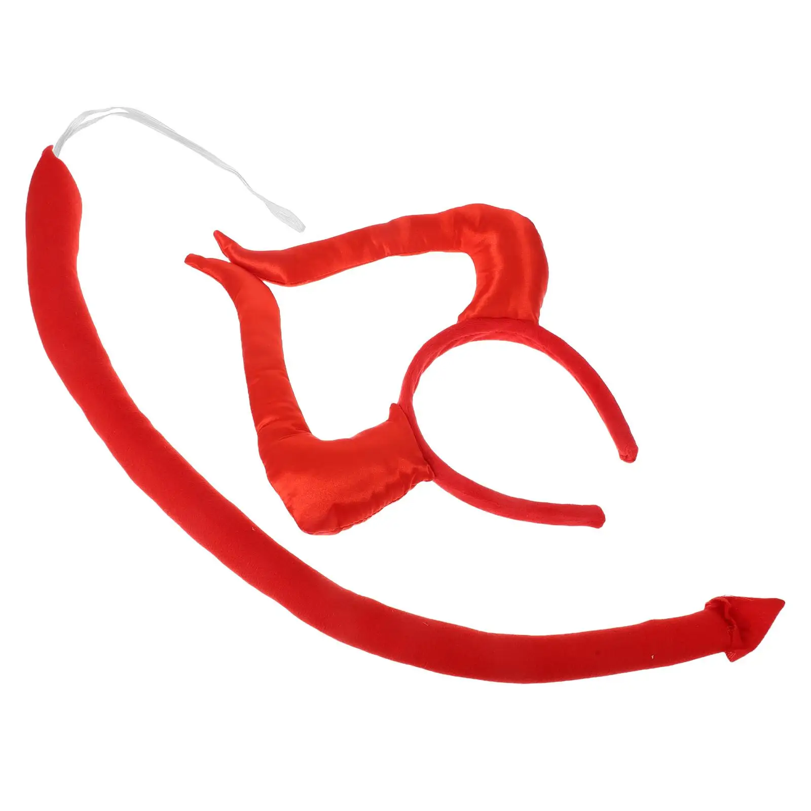 2 pçs demônio bandana cetim halloween cosplay traje acessórios feminino halloween chifre de vaca hairband orelhas conjunto festa