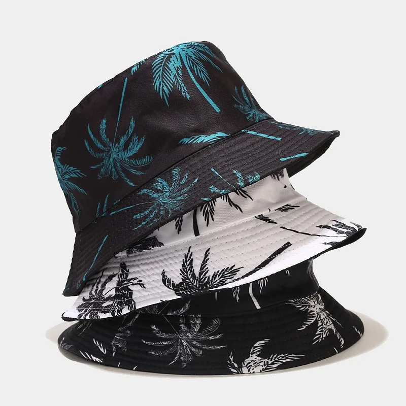 2024 Spring/Summer Suns-Protect Hat Bob Men’s Fashion Coco Print Bucket Hat Unisex Fisherman Hat Women’s Leisure Basin Cap