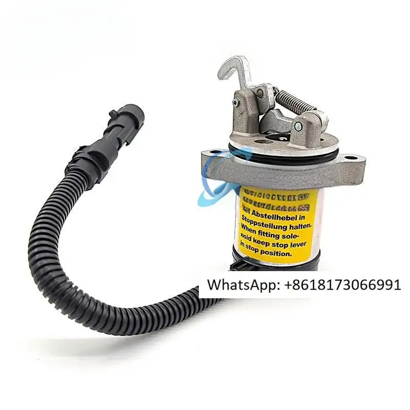 

Excavator Accessories 04103812 Oil Cut-off Valve Shutdown Switch 12/24V Generator Set Solenoid Valve Flameout Controller