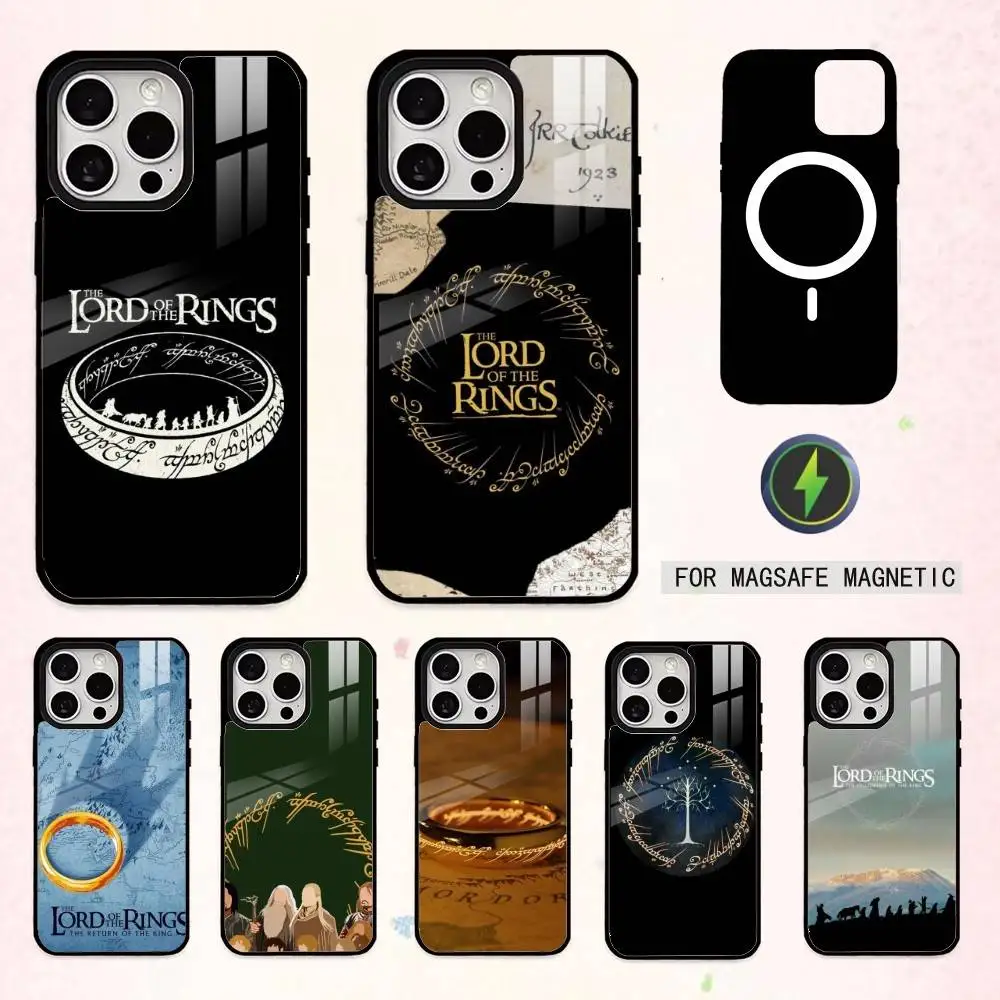 

Lord of the R-Rings M-Map Logo Phone Case For iPhone17,16,15,14,13,12,11 Plus,Pro Max Magnetic For Magsafe Wireless Charging