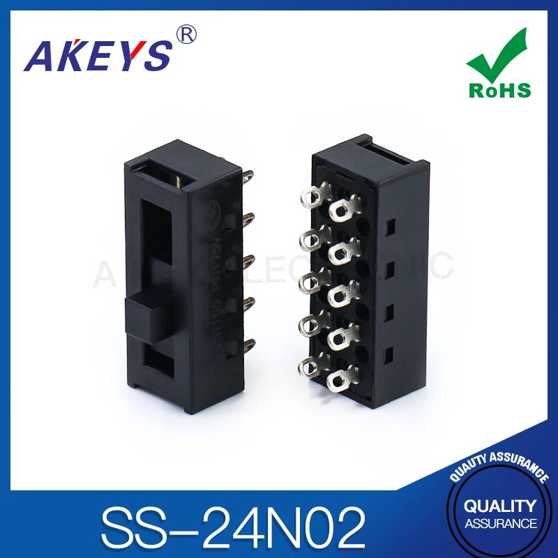 5pcs 24N02 Hairdryer connector 4-speed 10-pin SS-24-2 Hot and cold air duct toggle switch hair salon accessories