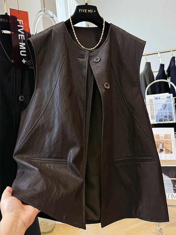 

Жилеты Жилеты Тонкие женские утки Осень Майярд Гранж Деконструкция Косой лоскутный край Народный национальный Коттеджкор Винтаж