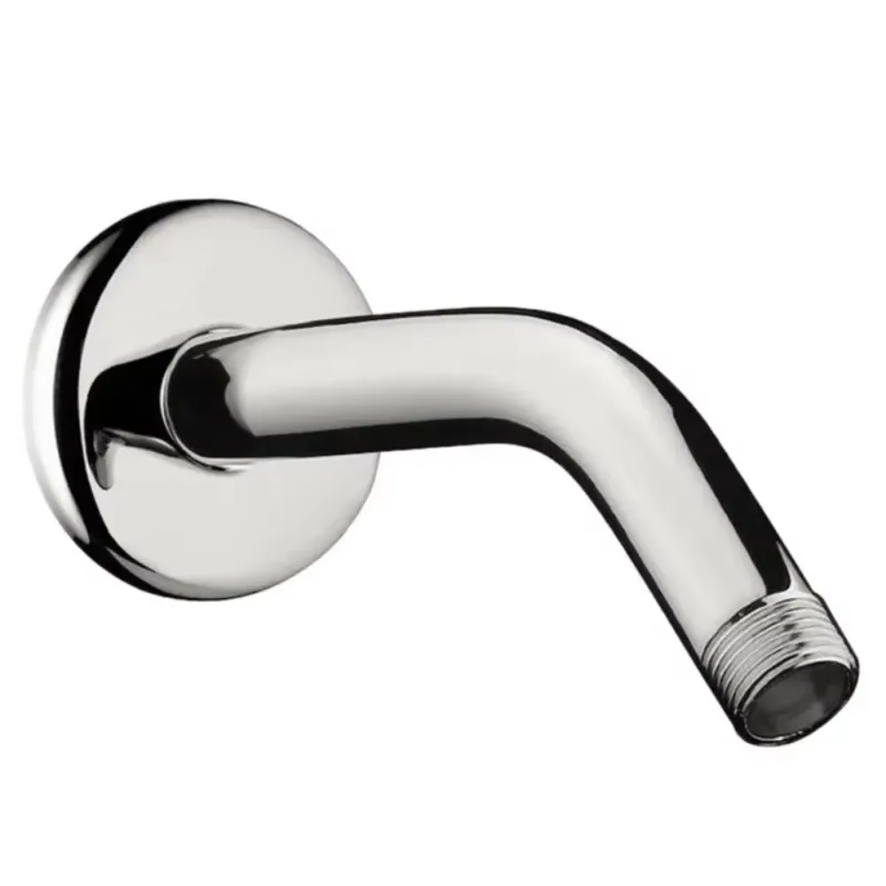New Stainless Steel Shower Arm Wall Mounted Silver Shower Head Replaceable Extension Pipe Bathroom Home Accessories
