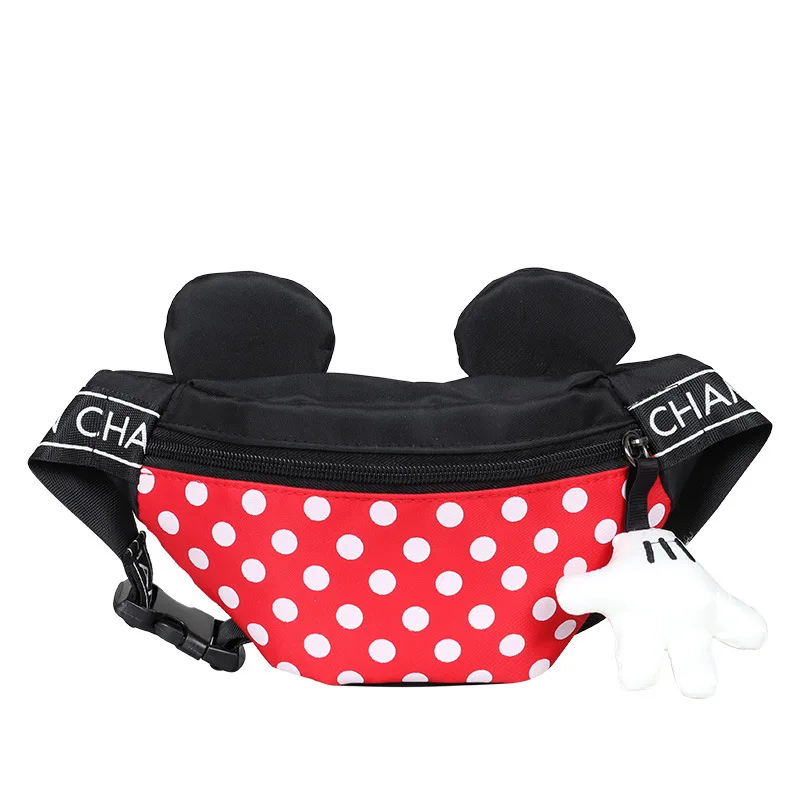 MINISO Disney tas bahu anak perempuan, tas dada putri, tas kurir anak perempuan, Mickey, tas anak perempuan, baru, 2023