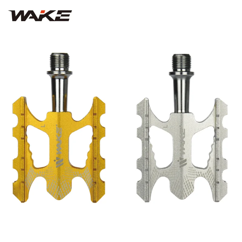 Wake Mountain Bicycle Pedal Accessories DU+ 3 Bearing Seal Ultralight Footboard Aluminum Bike Pedals Anti Slip for MTB Road Bike