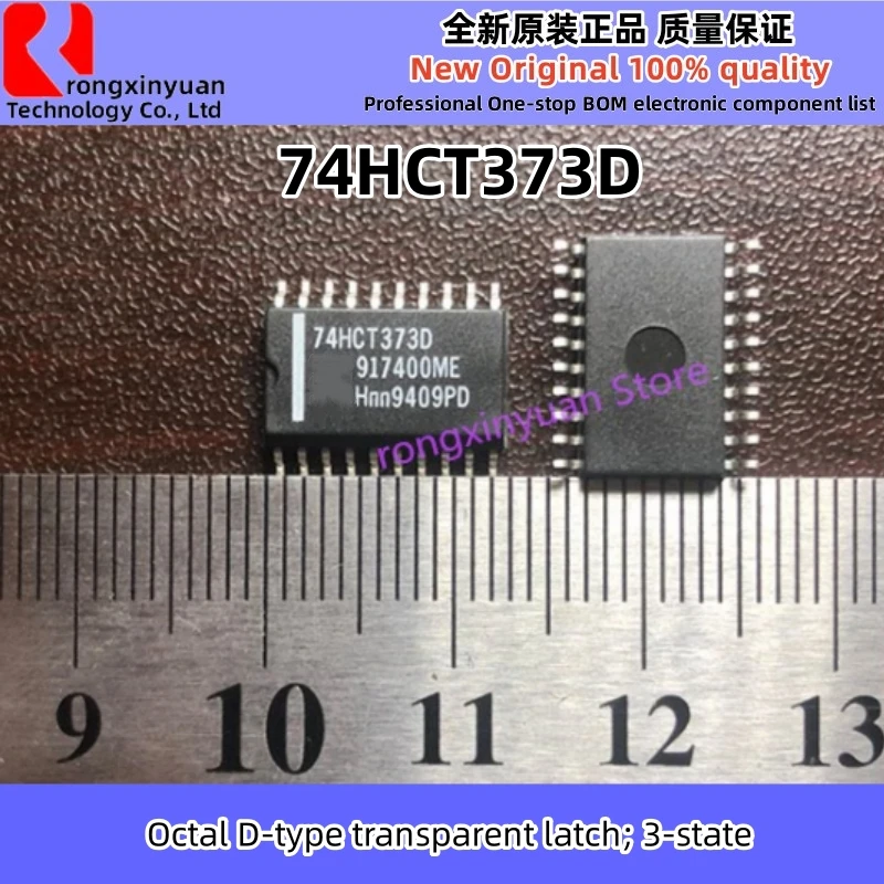 مزلاج شفاف من النوع D ، مزلاج 3 ولايات ، 74ht373d ، 74ht373 ، soop-20 ، أصلي ، جديد ، جودة ، 10 في اللوت