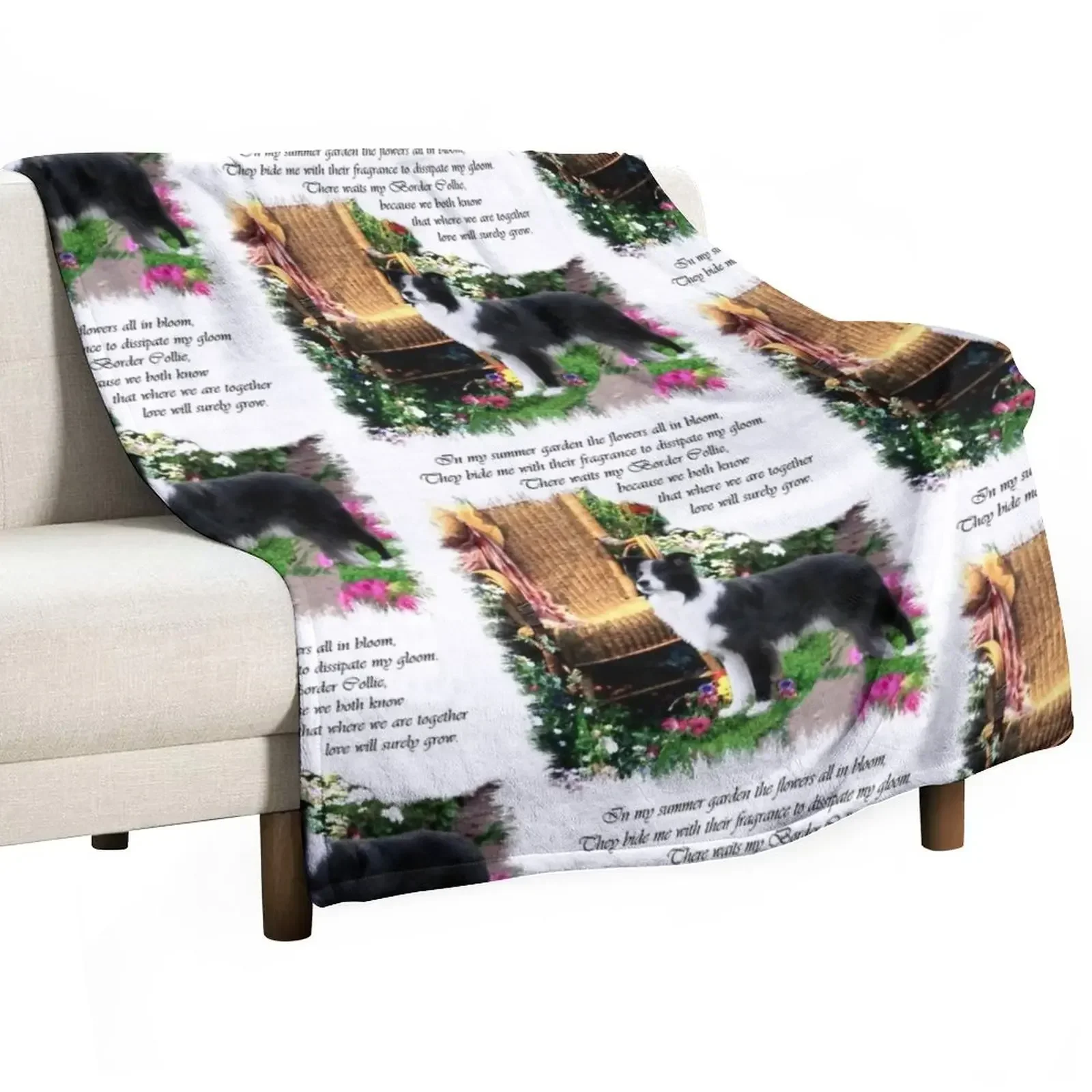 New Border Collie Lovers Art Gifts Throw Blanket decorative wednesday Blankets