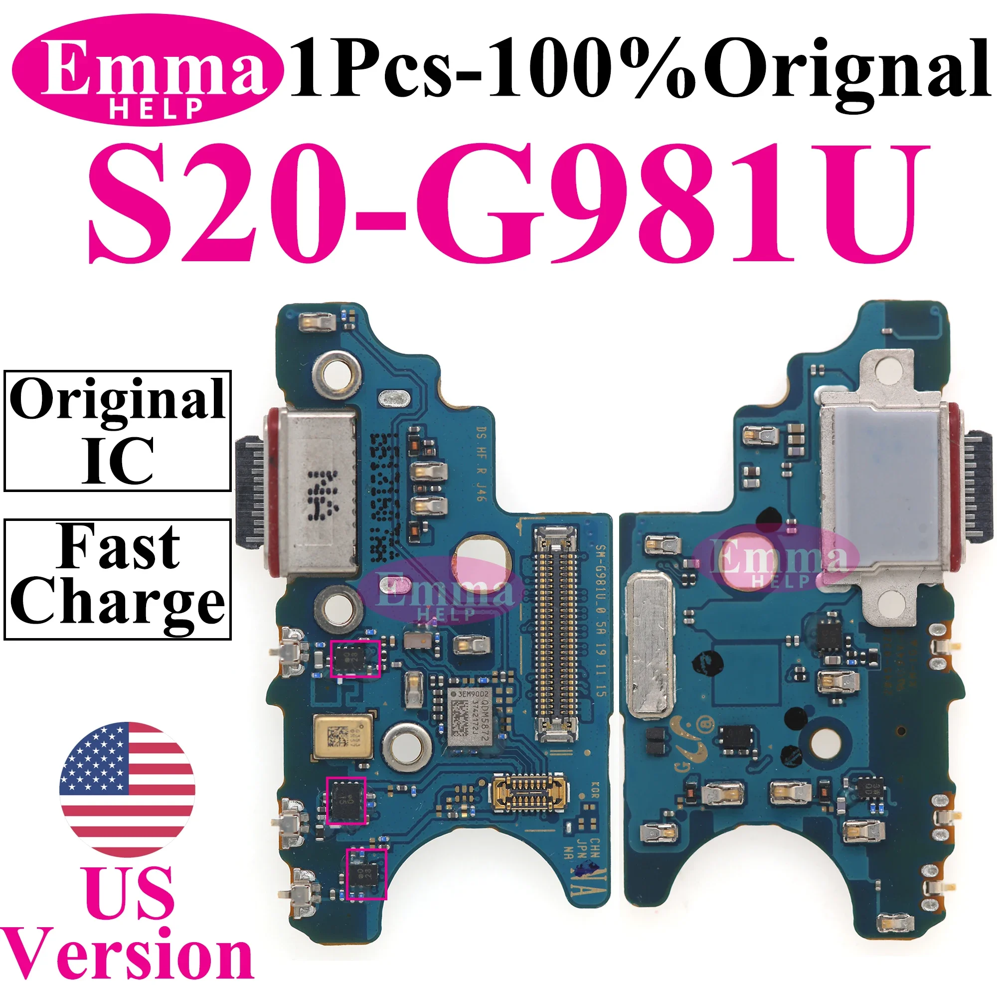 USB Charging Port Board Dock Connector Flex Cable for Samsung S23 S22 Plus S21 S24 Ultra G991U S906U S918U S906U G991 US Version