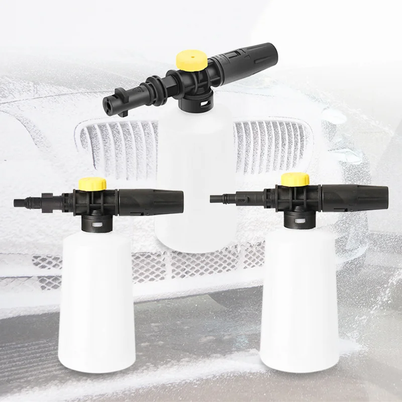750ML Snow Foam Lance For KARCHER/ BOSCH AQT/ LAVOR Car Pressure Washers Soap Foam Generator With Adjustable Sprayer Nozzle