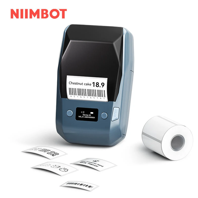 Portátil Transferência Térmica Label Printer Multi-função Etiqueta Label Maker Máquina para Roupas de Escritório Tag Cabo de Alimentação Niimbot-m2