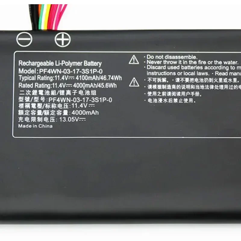 JGTM U45A1 11.4V 4100mAh Replacement Laptop Battery PF4WN Genuine Battery For Hasee KINGBOOK U45A1 U47T1 U43E1 U43S1 Series