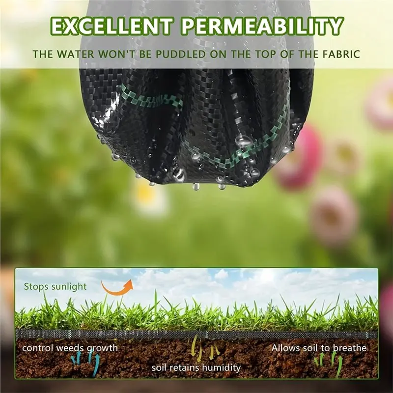 【HOUSEHOLD GOODS】Biodegradable Tree Mat And Grassland Plastic Film 10 Reusable Tree Weeding Moisturizing Hoods Tree Weed Barrier