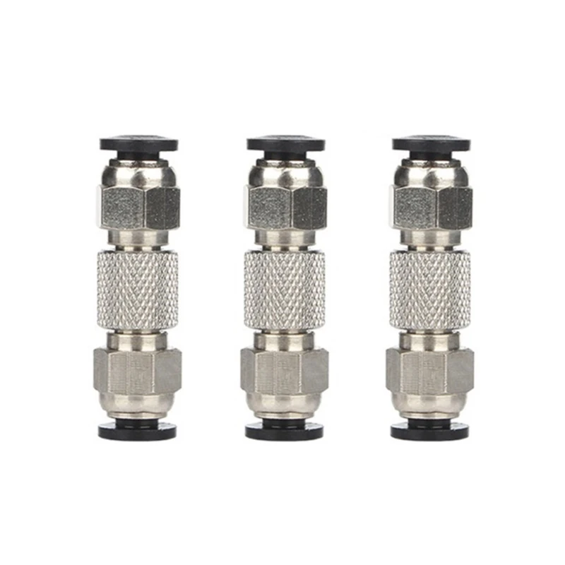 

ADWE 3Pcs PTFE Tubing Straight Pneumatic PTFE Tube Push Fitting Connector for X1 X1C P1P P1S 3D Printer 1.75mm Filament