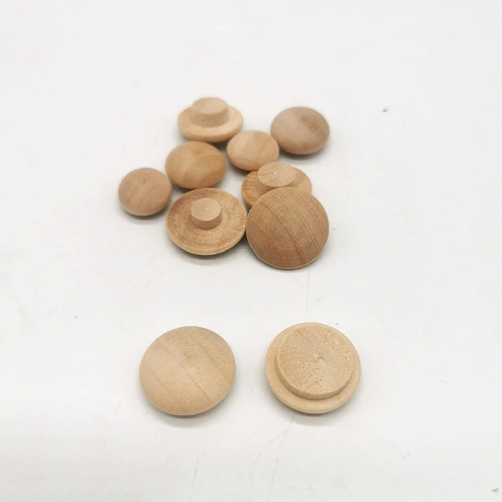 

100 Pcs Furniture Stair Cap Pocket Hole Plugs Wood Drill Cover Caps Woodworking