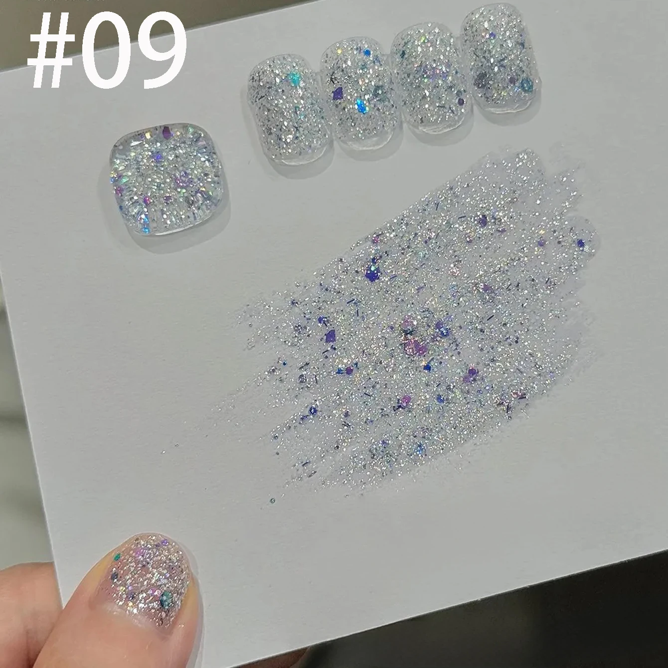 MIANEL 12ML Weißer Nagellack Jimeng Hochzeitskleid Feiner Glitzer-Gel-Nagellack Super Glänzender Glitzer-Nagellack für Nagelkunst-Salon – Detail 27