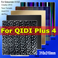 PEI Sheet for QIDI Plus 4, Creality CR10, Artillery Sidewinder X1/X2, Anet A8 Plus E12, Tevo Tornado Print Build Plate 310*310mm