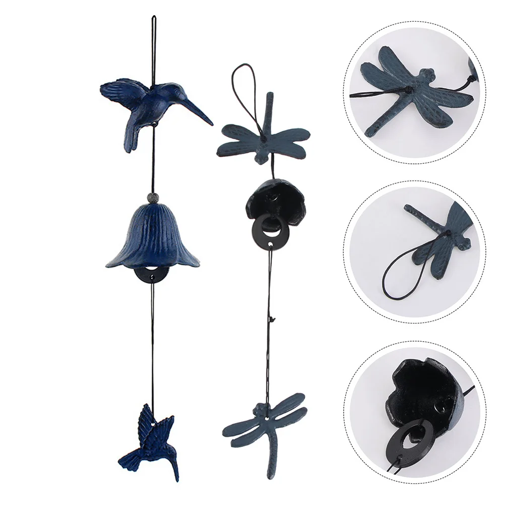 

2 шт., японский стиль, колокольчик, железная бумага, винтажный декор, подвесной сад, балкон, патио, колокольчик, свадебный подвесной декор