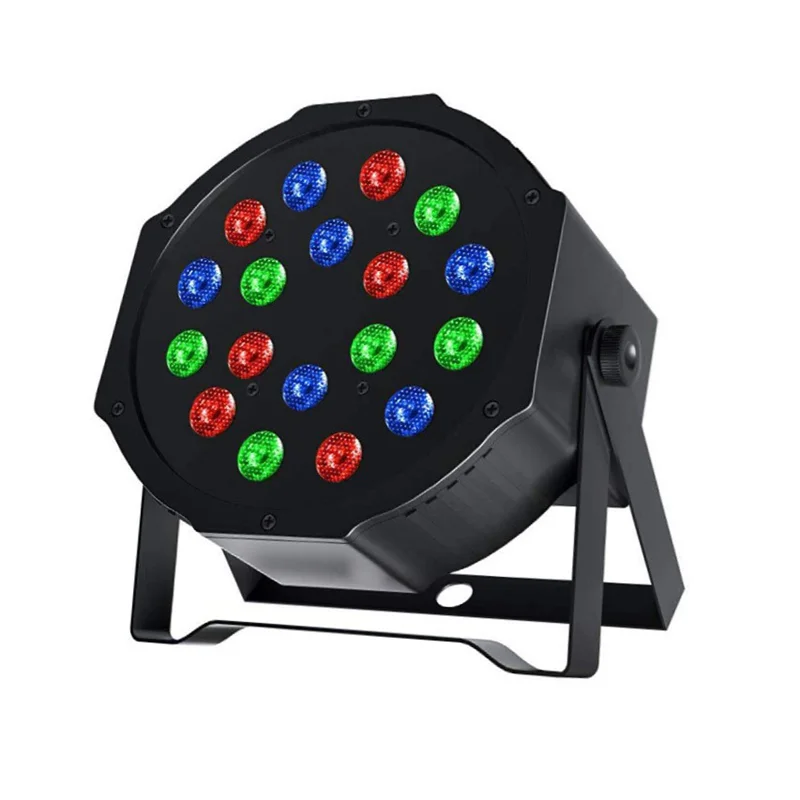 18W RGB Single color LED Flat Par Light Sound Activated DMX512 Control DJ Disco Bar Party LED effect lights Stage Light Show