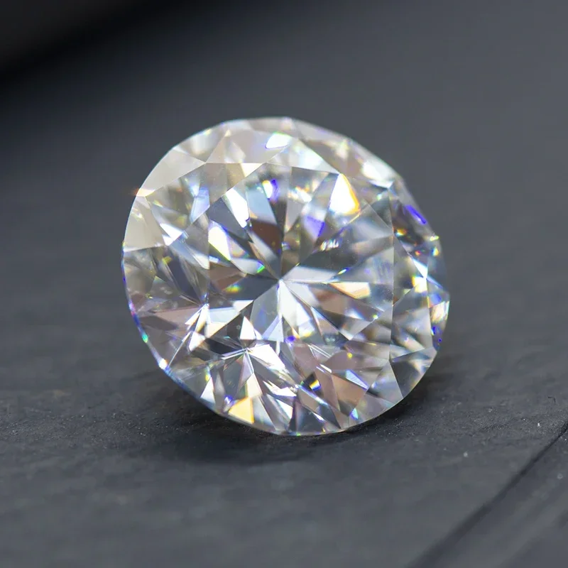 Pedra moissanite 1.0-5.0ct d cor vvs1 corte redondo moisanite pedra solta preços de atacado pedra preciosa para fazer jóias moissanite