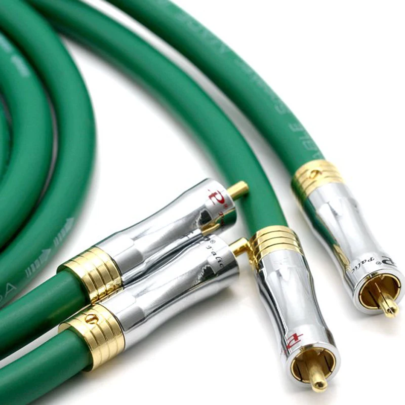 Mcintosh Copper + Silver plated RCA to RCA Audio Cable RCA Interconnect wire audio extend interconnect cable