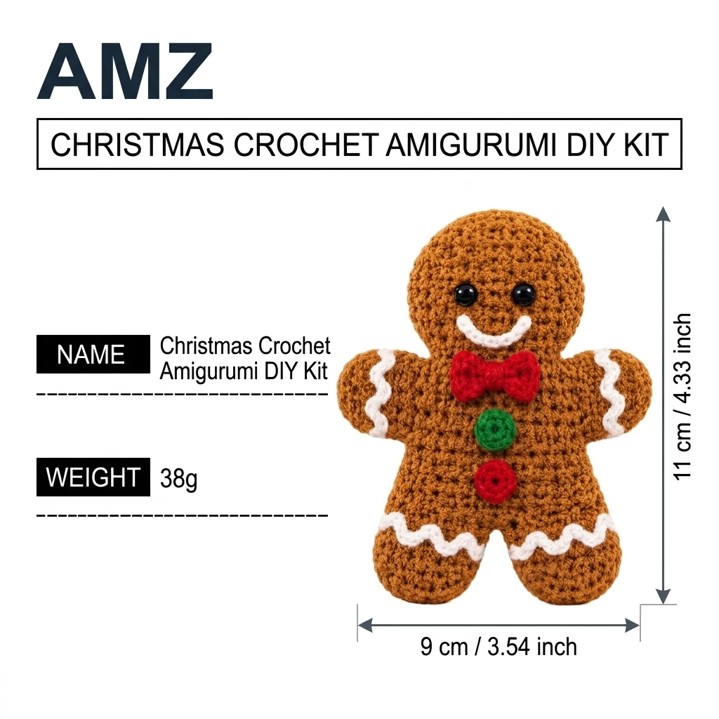 Mini Crocheted Yarn Toy Assorted Styles Plush Ornaments Handmade Figure Holiday Desktop Decor Party Favor Stress Relief Gift
