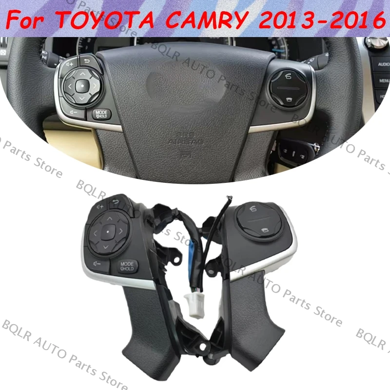 

For TOYOTA CAMRY 2013-2016 2pcs/pair Steering Wheel Control Switch 84250-33340 8425033340 Audio Radio Control Switch Button Set