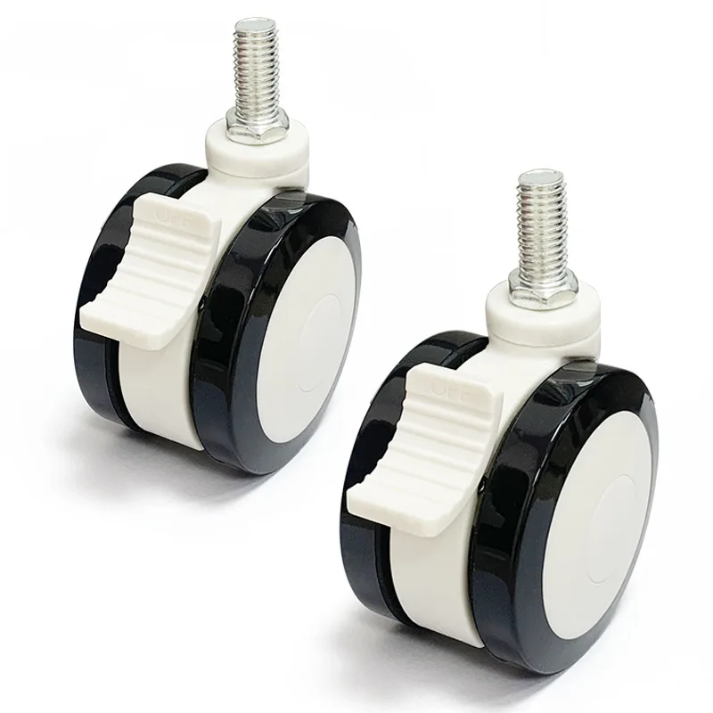 4 Pcs/lot 3 Inch Medical Equipment Beauty Instrument Casters/PU Silent Casters/medical Trolley Wheels