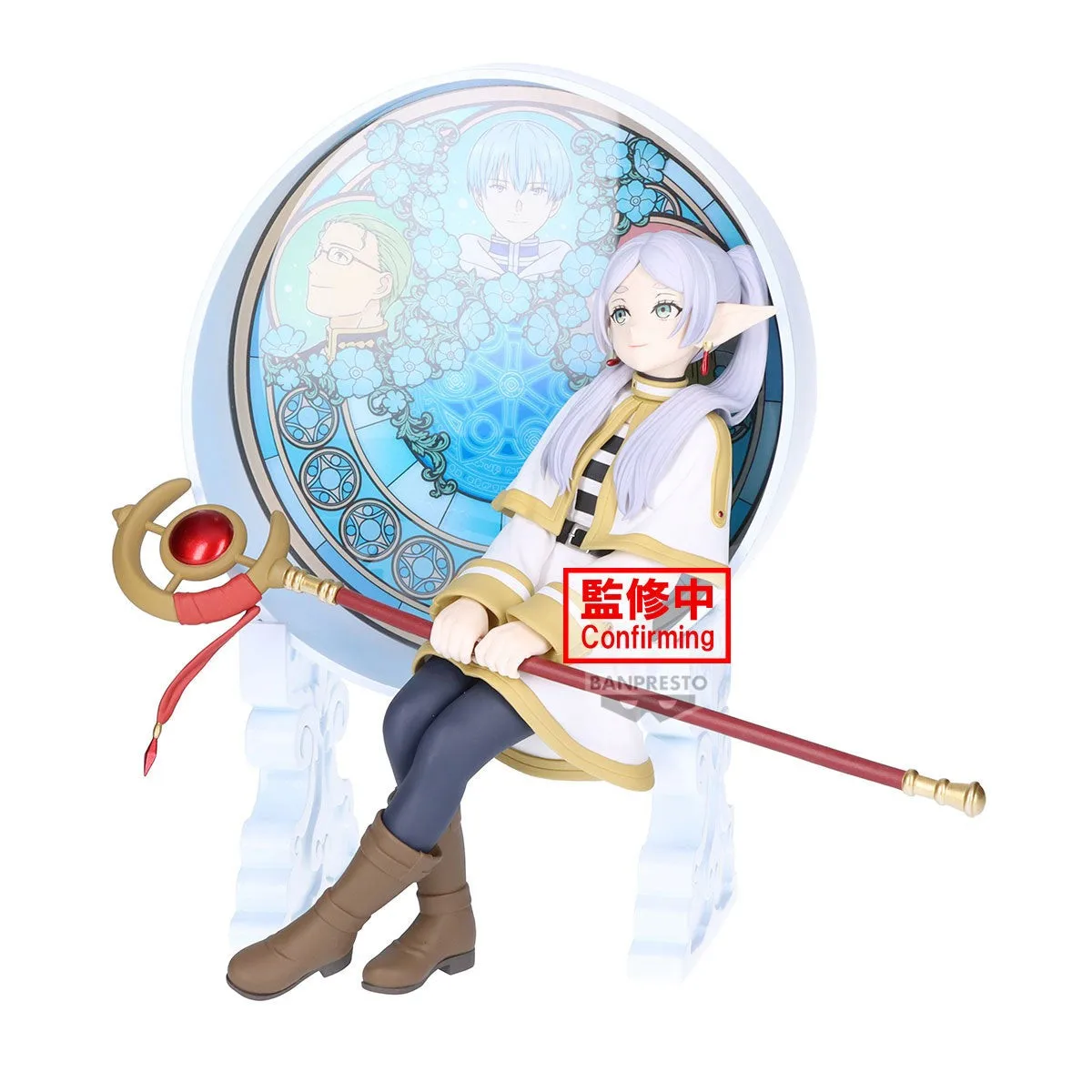 Original BANPRSESTO Anime Figure Frieren Beyond Journey's End Glasscape Fern Frieren PVC Action Figurine  Model Collection Doll