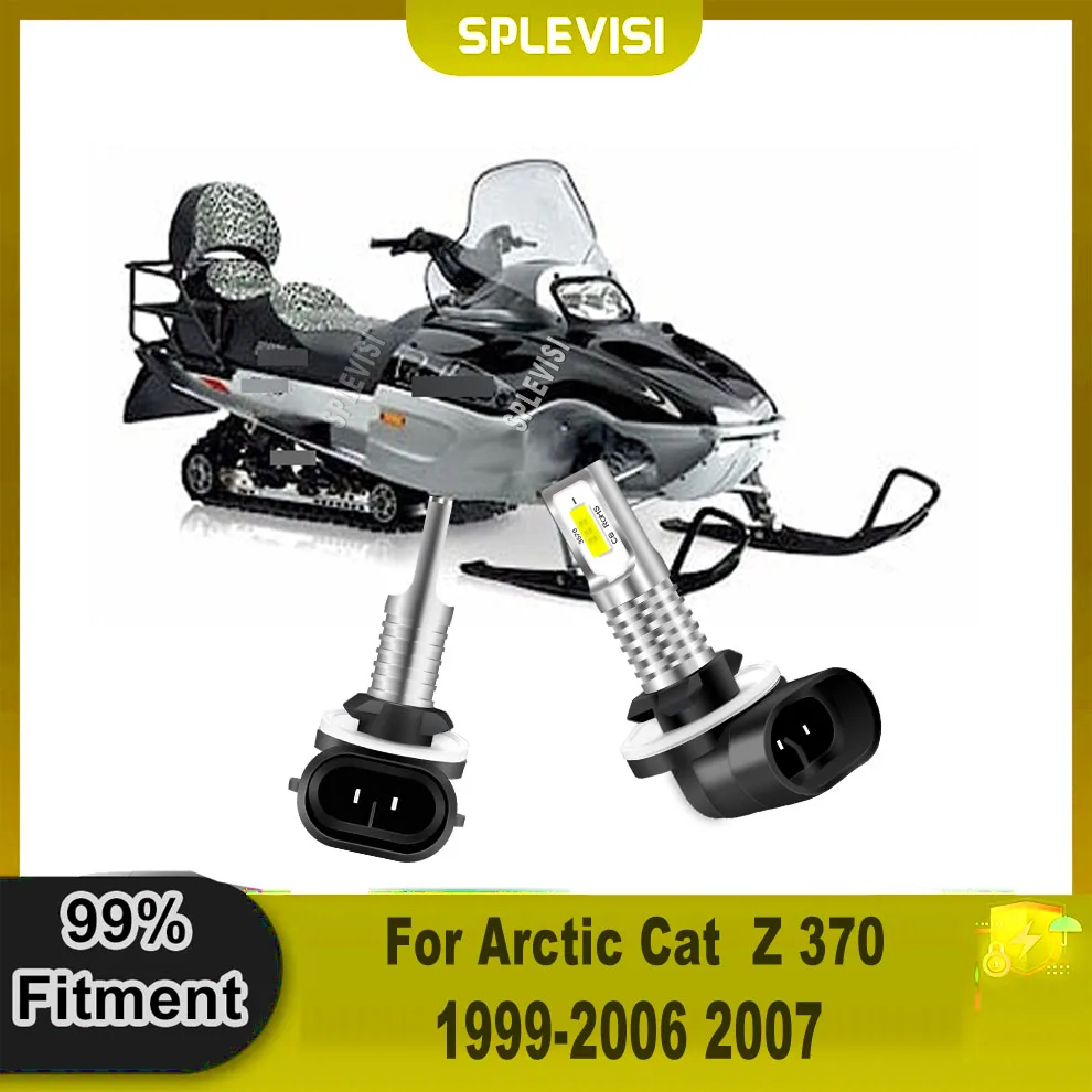 

881 LED Snowmobile Headlight Bulb Anti-Vibration & Shockproof For Arctic Cat Z 370 1999 2000 2001 2002 2003 2004 2005 2006 2007