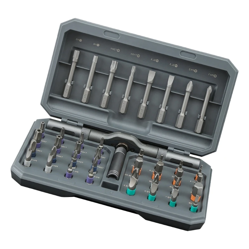 Set cacciaviti a cricchetto Set cacciaviti con punta per cacciavite precisione 42 in 1 Cacciavite a cricchetto con 203C