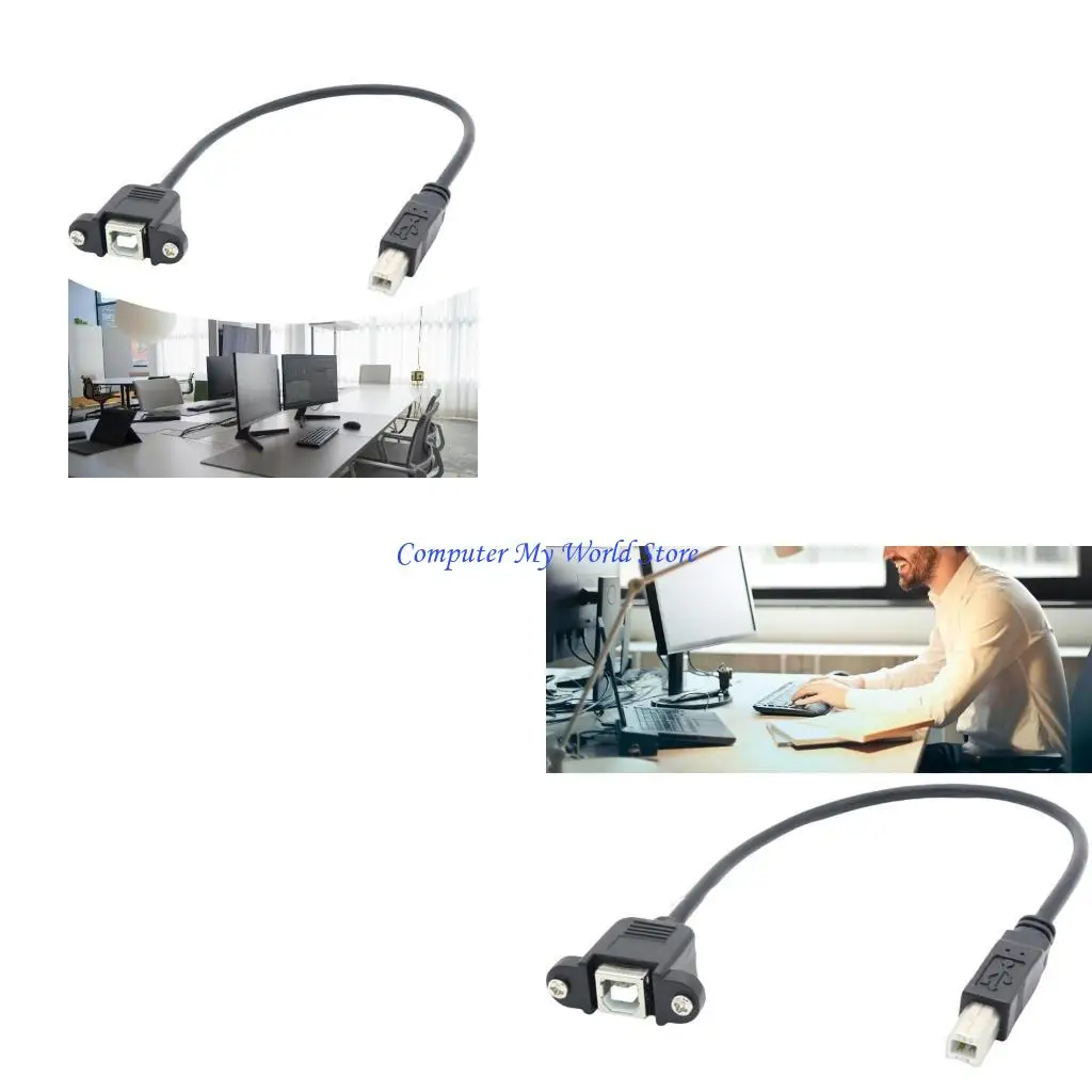 

Y08B USB2.0 Тип B Мужчина к женскому удлинителю типа B с монтиром панели винтов