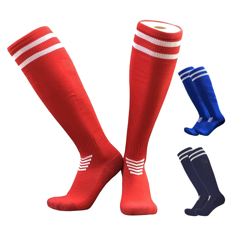 

Mens Football Socks Non-slip Long Tube Over The Knee Socks Outdoor Sports Gym Striped Soccer Socks Unisex