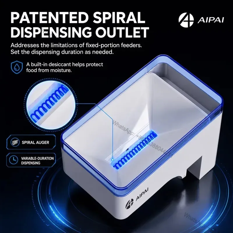 Hot Sale A+ Automatic Fish Feeder with Adjustable Clamp Programmable Timer Smart APP Control Moisture Proof Jam Protection