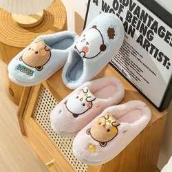 Cartone animato Bubu e Dudu peluche pantofola simpatico orso caldo addensato pantofola PVC antiscivolo Yier Mitao Panda Kawaii inverno casa pantofola