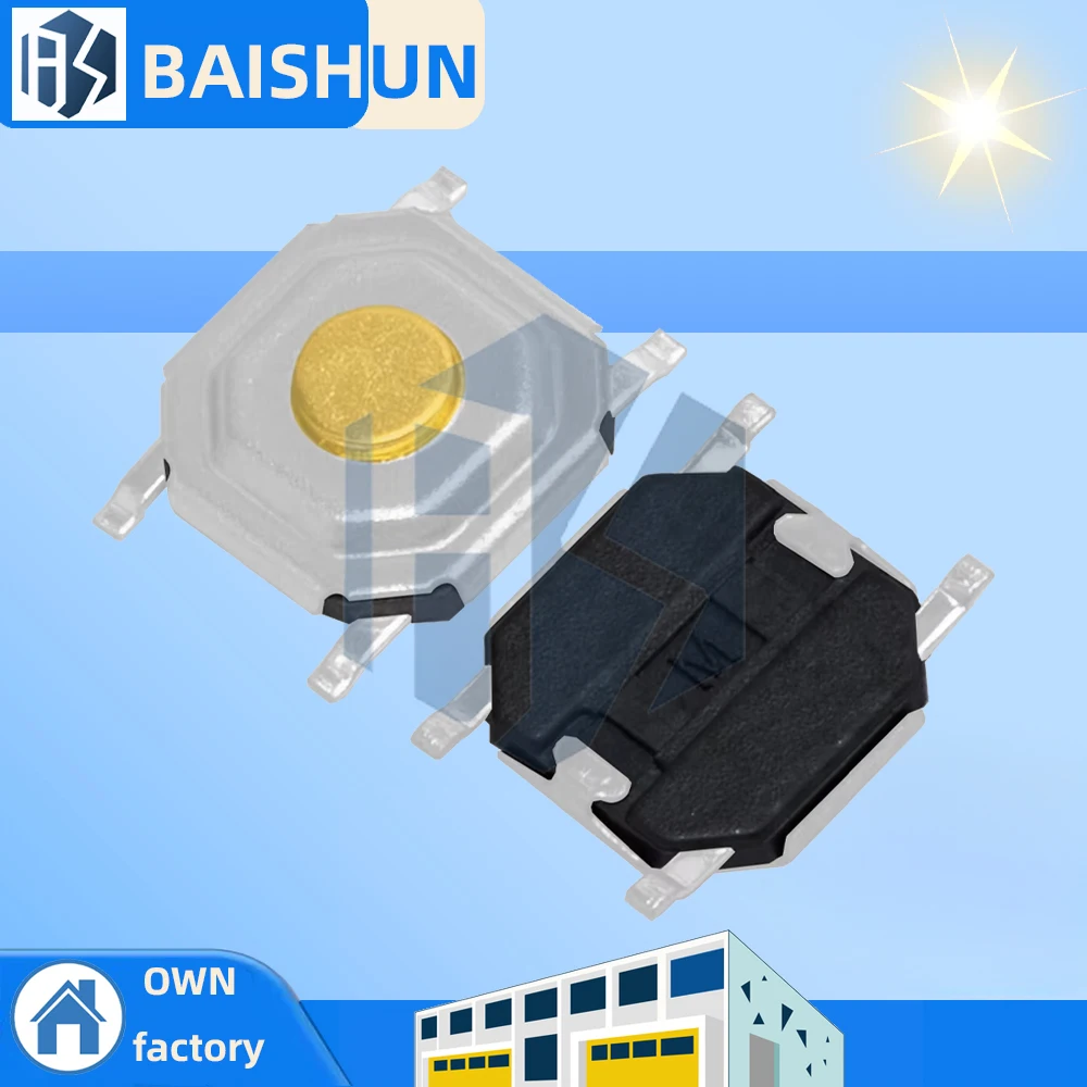 10 шт./50 шт./100 шт. SMD 4*4*1,5 мм 4X4X1,5 мм тактильный тактовый кнопочный микропереключатель мгновенного действия для DIY