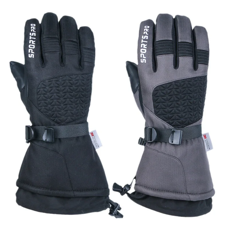 Windproof Waterproof Ski Gloves Five-finger Winter Warm Gloves Mountaineering Cycling Men Women Outdoor Sports Gloves