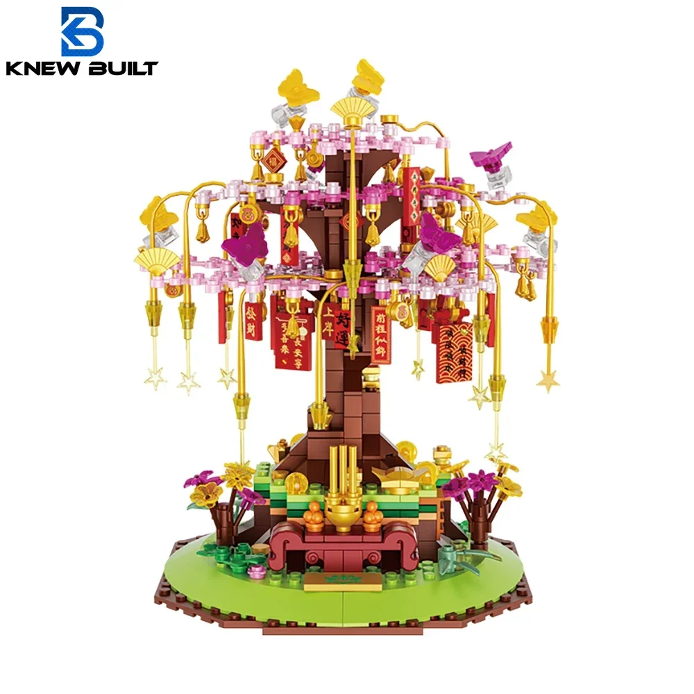 

Knew Built Year Round Wishing Tree Micro Mini Brick Building Toy Wish Tree Decoration Brings Different Good Luck To People