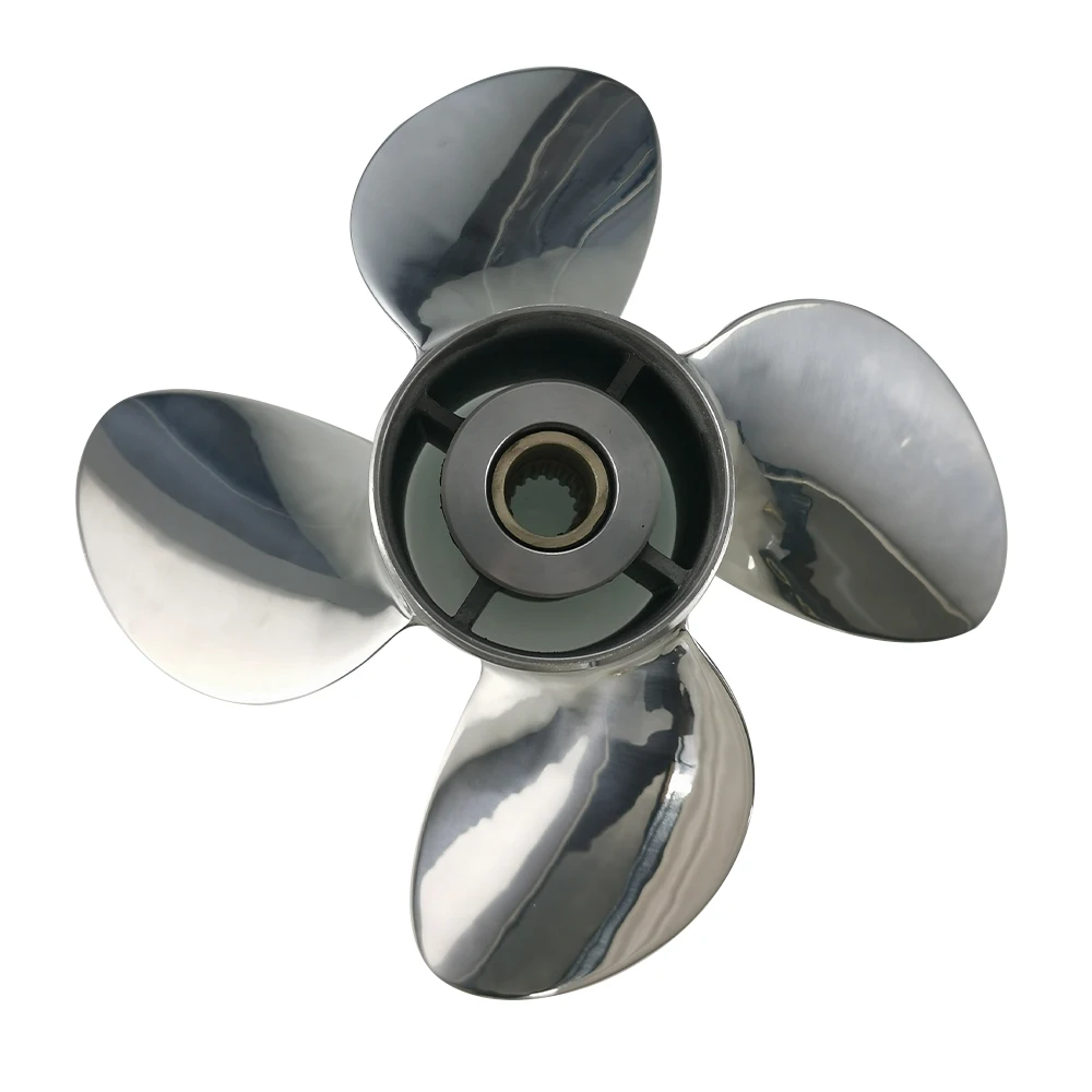 50-130 HP 13''x17'' Mirror Polish Propeller For YAMAH Outboard Engine