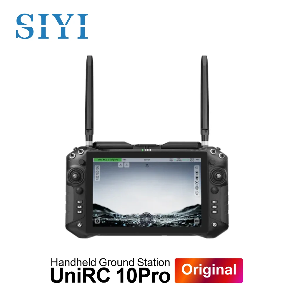 

SIYI UniRC 10 Pro Triple Frequency 2.4 & 5 & X GHz Handheld Ground Station 45 KM Range Smart Controller for UAV UGV USV Robotics
