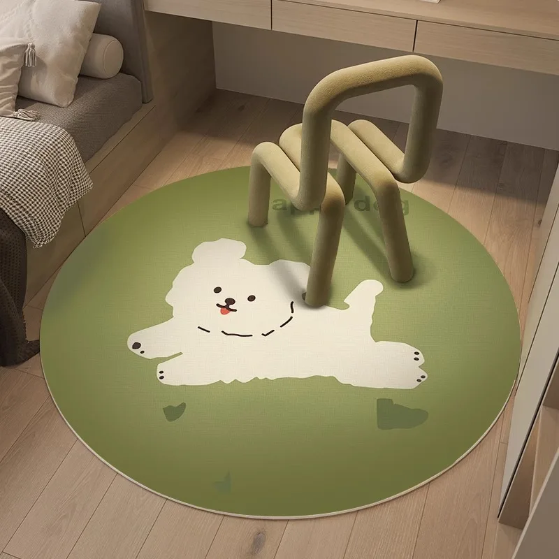 النفط اللوحة زهرة السجاد المستديرة الحد الأدنى الطبيعة عدم الانزلاق البساط غرفة نوم غرفة الدراسة غرفة المعيشة النباتية ديكور الكلمة حصيرة #3