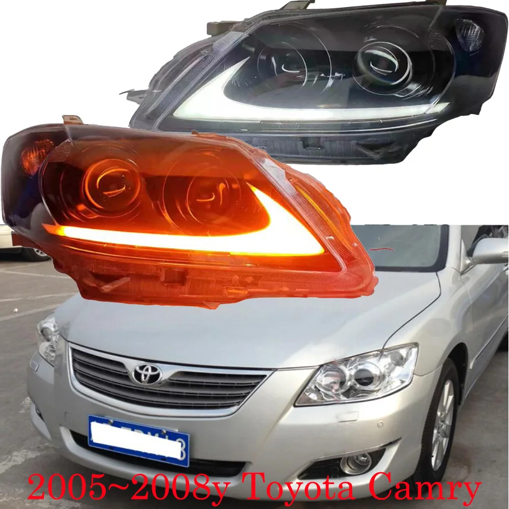 

car bupmer head light for Toyota Camry headlight Aurion LED 2005~2008y car accessories DRL fog for camry headlamp