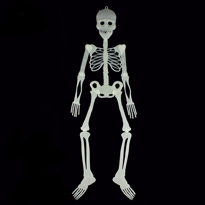 1pc horror nottilucus scheletro decorazione di Halloween oggetti di scena casa stregata giocattoli divertenti ciondolo scheletro umano