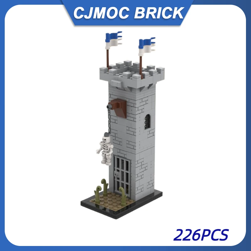 

Technical Moc Bricks Medieval prison tower Model Modular Building Blocks Gifts Toys For Children DIY Sets Assembling 226PCS