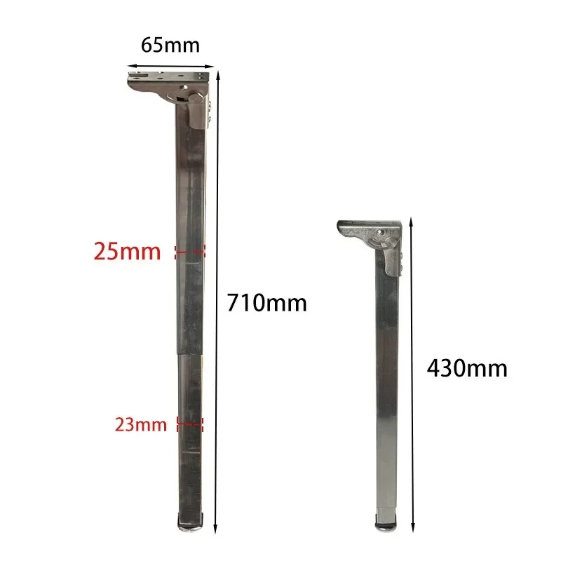 Stainless Steel Bar Table Legs Folding Retractable Push-Pull Speed Adjustment Portable AccessoriesGoods in stock