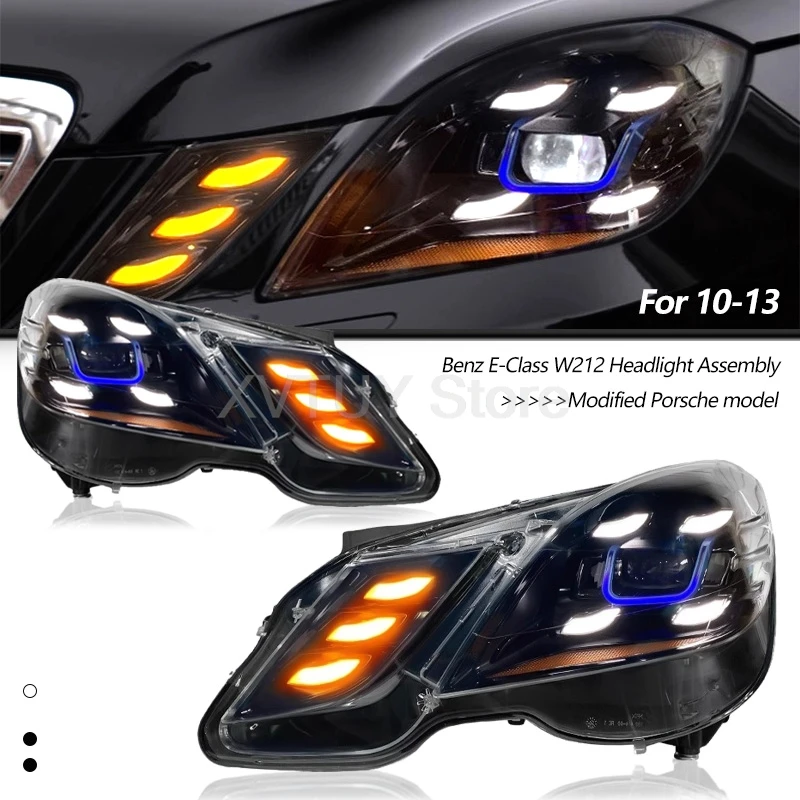 Car Lights for Mercedes-Benz E Class W212 LED Headlight 2010-2013 Auto Headlamp Assembly DRL Dynamic Signal Lamp Accessories